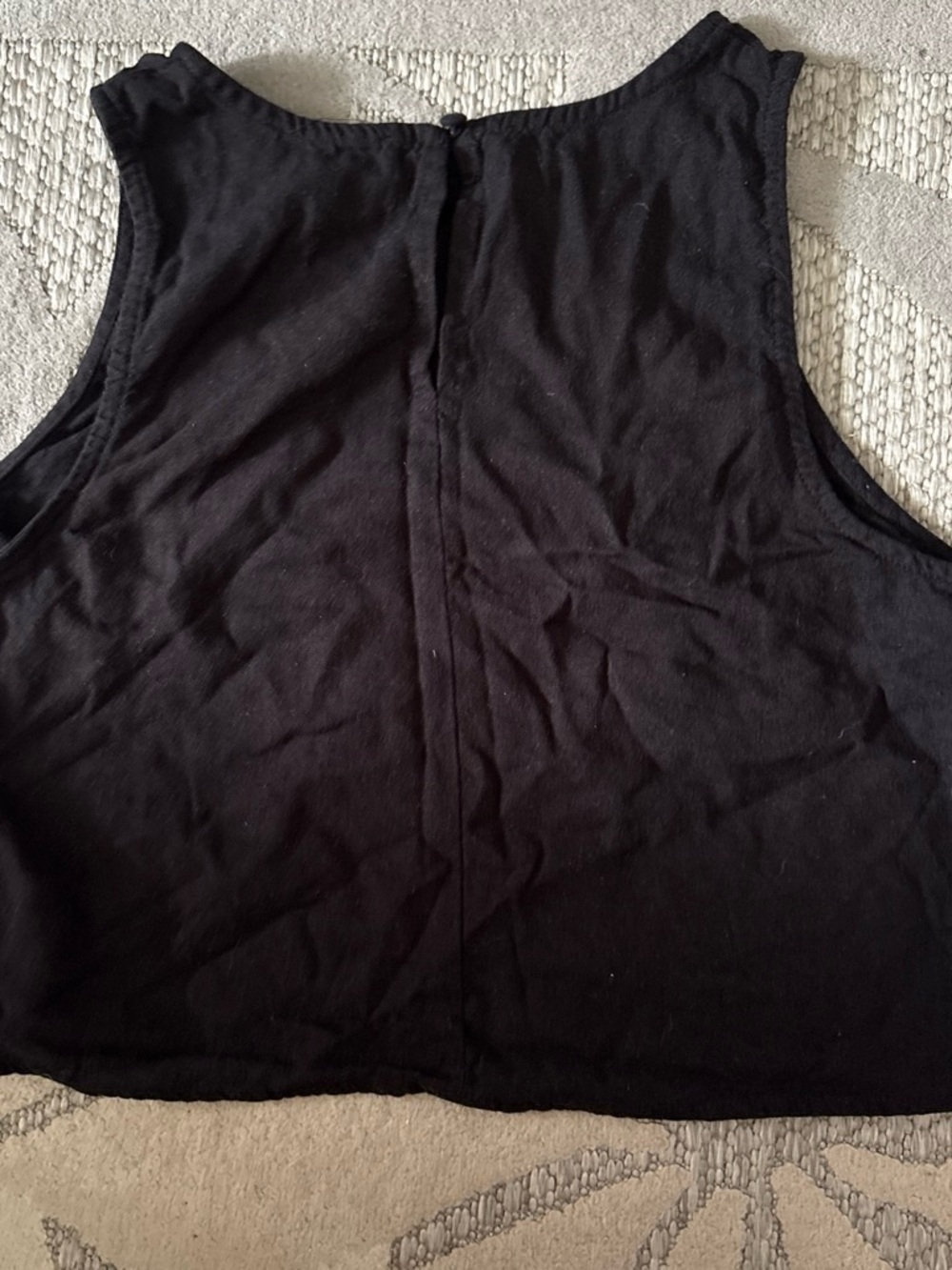 Workshop Republic Clothing Black Crop Top